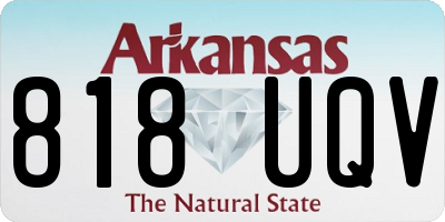 AR license plate 818UQV