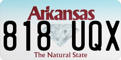 AR license plate 818UQX