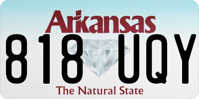 AR license plate 818UQY