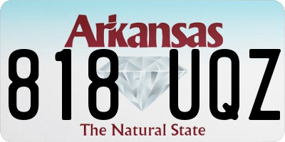 AR license plate 818UQZ