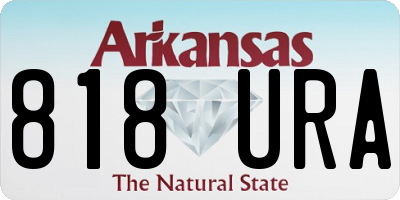 AR license plate 818URA