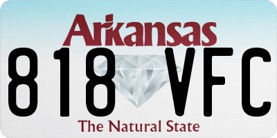 AR license plate 818VFC