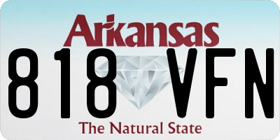 AR license plate 818VFN
