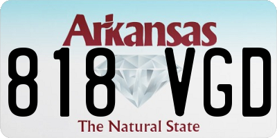 AR license plate 818VGD