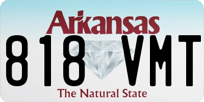AR license plate 818VMT