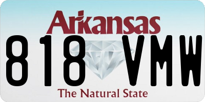 AR license plate 818VMW