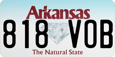 AR license plate 818VOB