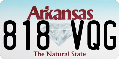 AR license plate 818VQG