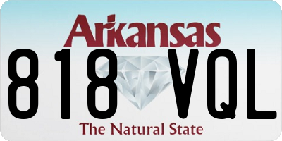 AR license plate 818VQL