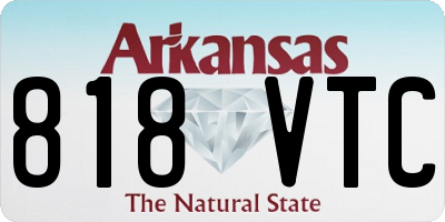 AR license plate 818VTC