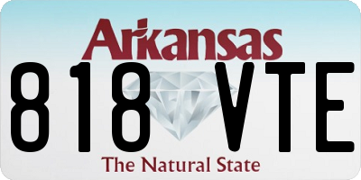 AR license plate 818VTE