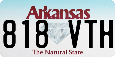 AR license plate 818VTH
