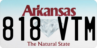 AR license plate 818VTM