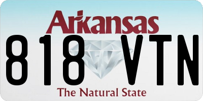 AR license plate 818VTN