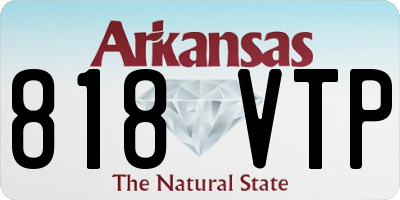 AR license plate 818VTP