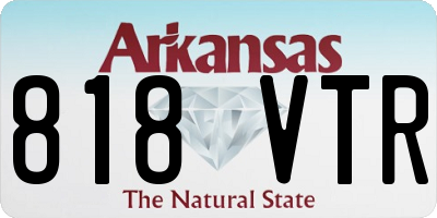 AR license plate 818VTR