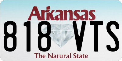 AR license plate 818VTS