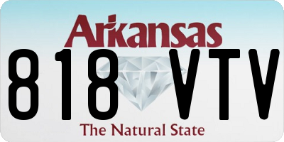 AR license plate 818VTV
