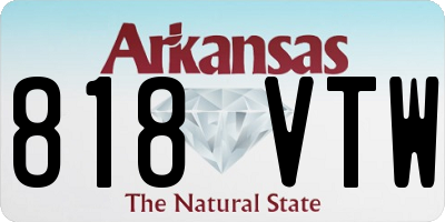 AR license plate 818VTW