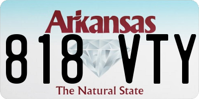 AR license plate 818VTY