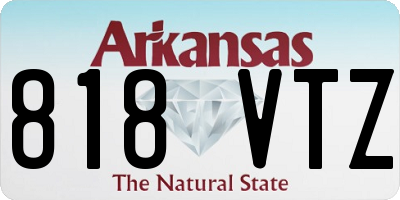 AR license plate 818VTZ