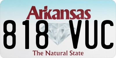 AR license plate 818VUC