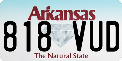 AR license plate 818VUD