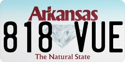 AR license plate 818VUE
