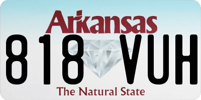 AR license plate 818VUH
