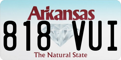 AR license plate 818VUI