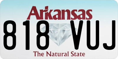 AR license plate 818VUJ