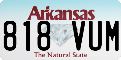 AR license plate 818VUM