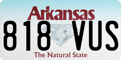 AR license plate 818VUS