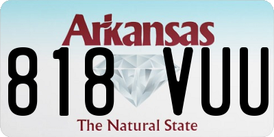 AR license plate 818VUU