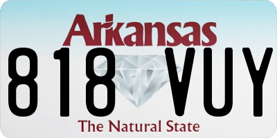AR license plate 818VUY