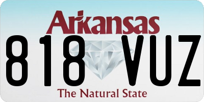 AR license plate 818VUZ
