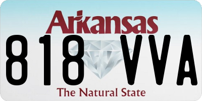 AR license plate 818VVA