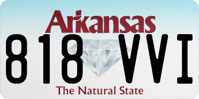 AR license plate 818VVI