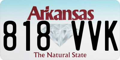 AR license plate 818VVK
