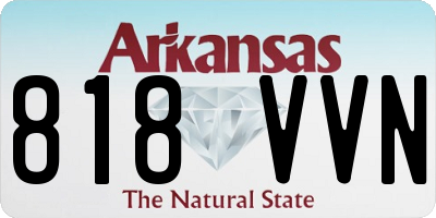 AR license plate 818VVN