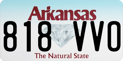 AR license plate 818VVO