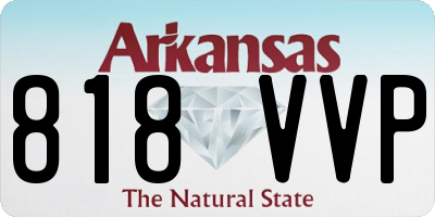 AR license plate 818VVP