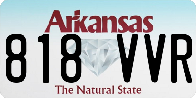 AR license plate 818VVR