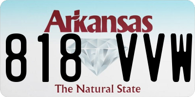 AR license plate 818VVW