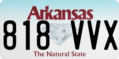 AR license plate 818VVX