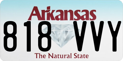 AR license plate 818VVY