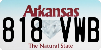 AR license plate 818VWB