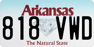 AR license plate 818VWD