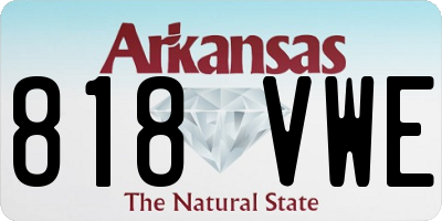 AR license plate 818VWE