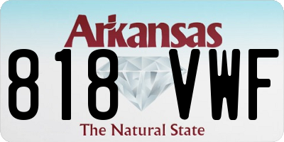 AR license plate 818VWF